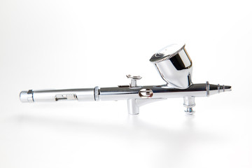 silvery airbrush for a paint