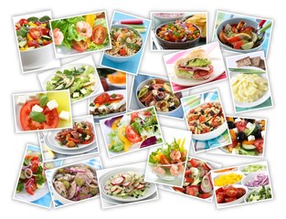 Fototapeta na wymiar Salat Collage