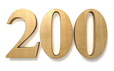 200 wooden celebration anniversary birthday