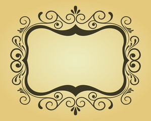 Vintage frame for design