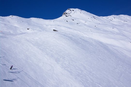 winter ski resort landscape
