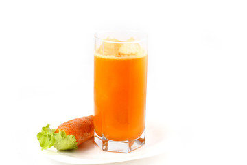 Chilled carrot juice