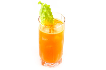 Chilled carrot juice