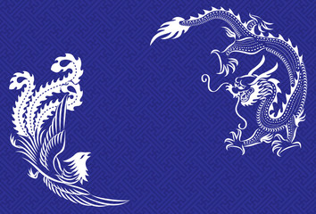 Chinese Dragon and Phoenix