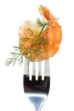 Garnele mit Dill