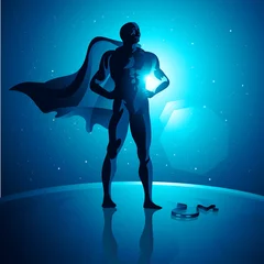 Crédence de cuisine en verre imprimé Super héros Super-héros mondial
