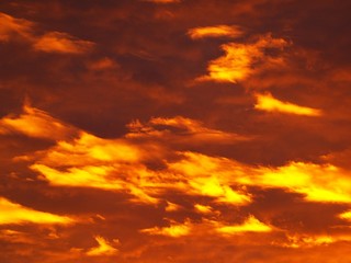 Ciel orangé