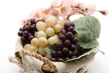 Trauben im Korb