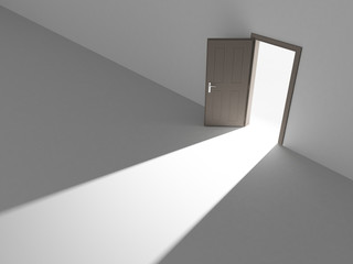 Open door into the light
