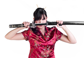girl with katana