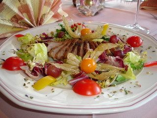 Salat mit Entenbrust