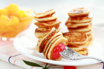 Sweet mini pancakes
