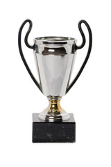 Trophy isolated on white background