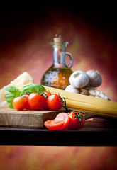 Italian pasta  basic ingredients