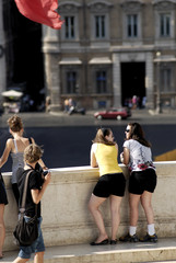 Turiste,Piazza Venezia,Roma