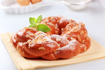 Sweet braided bread