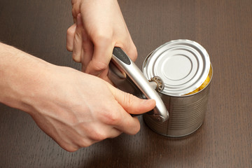 Process of opening the can