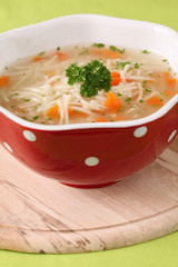 Chicken or turkey soup