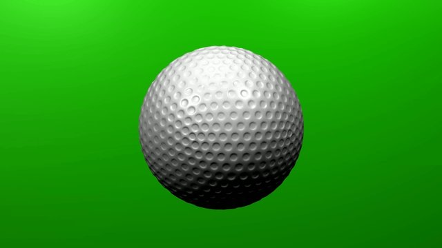 Golfball rotierend