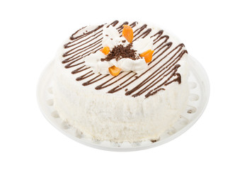 biscuit cake with cream