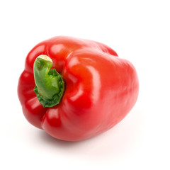 Red pepper isolated on white