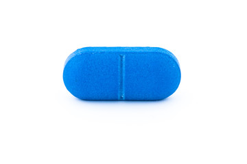 Single blue tablet