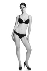 Fototapeta premium Girl posing in underwear