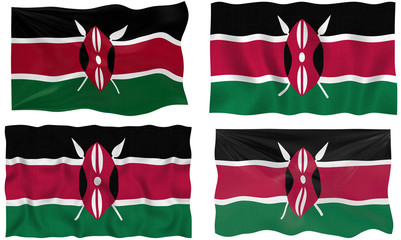 Naklejka premium Flag of Kenya