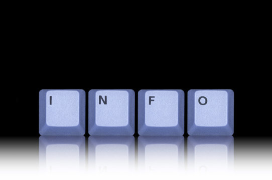 Blaue Info-Tasten