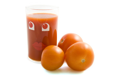 Happy tomato juice