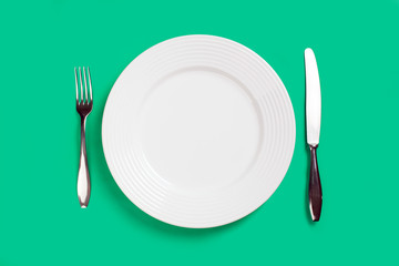 plate fork and knife