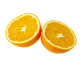 Oranges isolated on white background