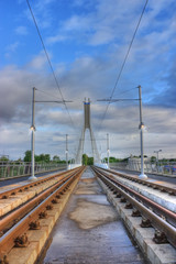 Fototapeta na wymiar Stacja Luas w Dublinie Irlandii