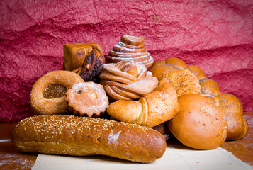 Variety of Breads.