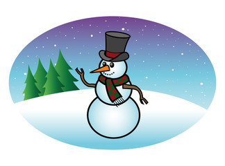 snowman background