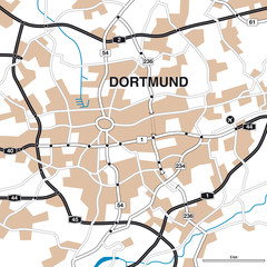 Stadtplan/Umgebungskarte Dortmund