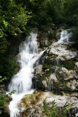 Waterfall, National Park in the Julian Alps