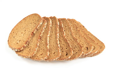 Neun Brotscheiben