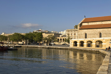 Harbor of Rhodes island at Greece