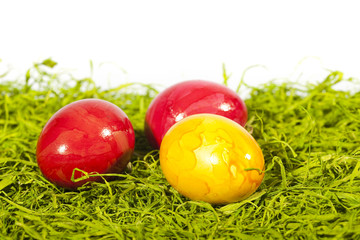 Ostereier im Ostergras