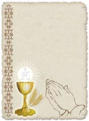 Papier Peint photo autocollant Dessiner Coupe de religion et prière-Coupe de religion et prière