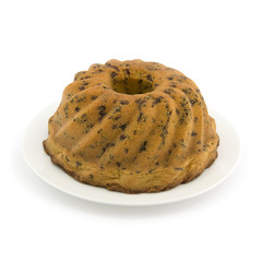 Cake with chocolate pieces