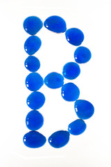 Glasnugget-Buchstabe