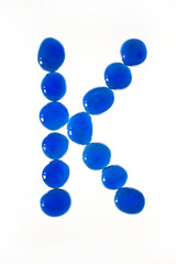 Glasnugget-Buchstabe