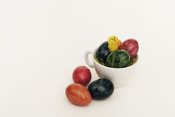 Osternest in der Tasse