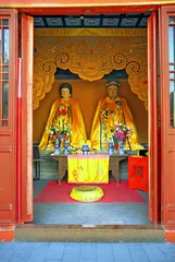 Fototapeten Beijing, Dongyue temple. Zhengyi daoist deities © claudiozacc