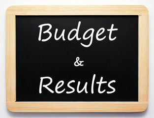 Obraz premium Budget & Results - Performance Concept