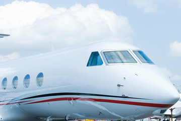 Front of executive jet