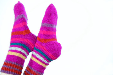 Woollen hand-made socks