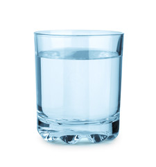 glass with water isolated